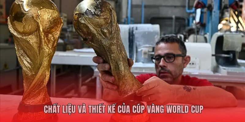 CHẤT LIỆU VÀ THIẾT KẾ CỦA CÚP VÀNG WORLD CUP