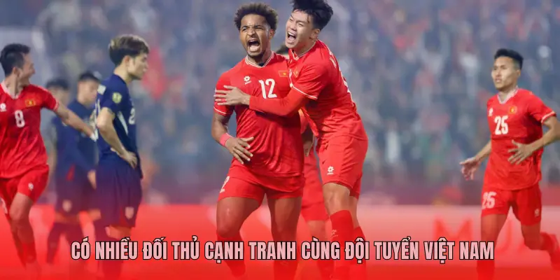 CÓ NHIỀU ĐỐI THỦ CẠNH TRANH CÙNG ĐỘI TUYỂN VIỆT NAM